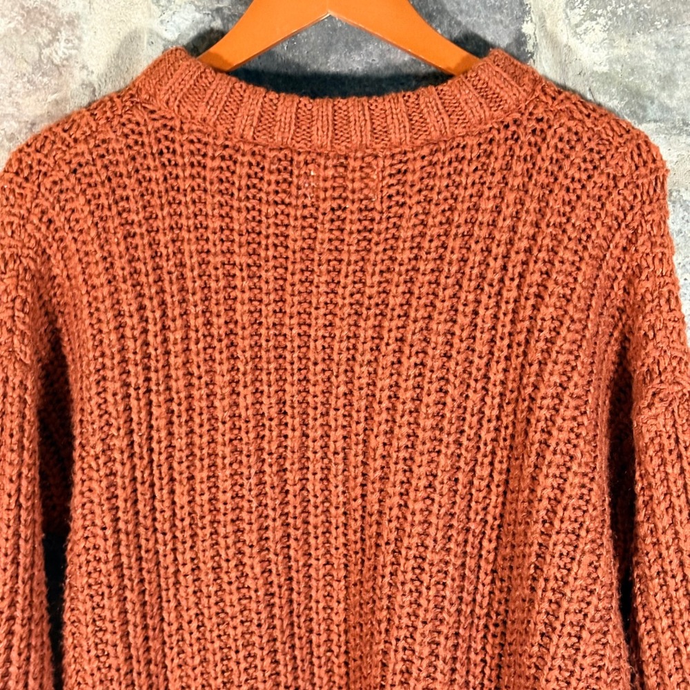 Universal Thread Rust Orange Knit Sweater Mock Ne… - image 8